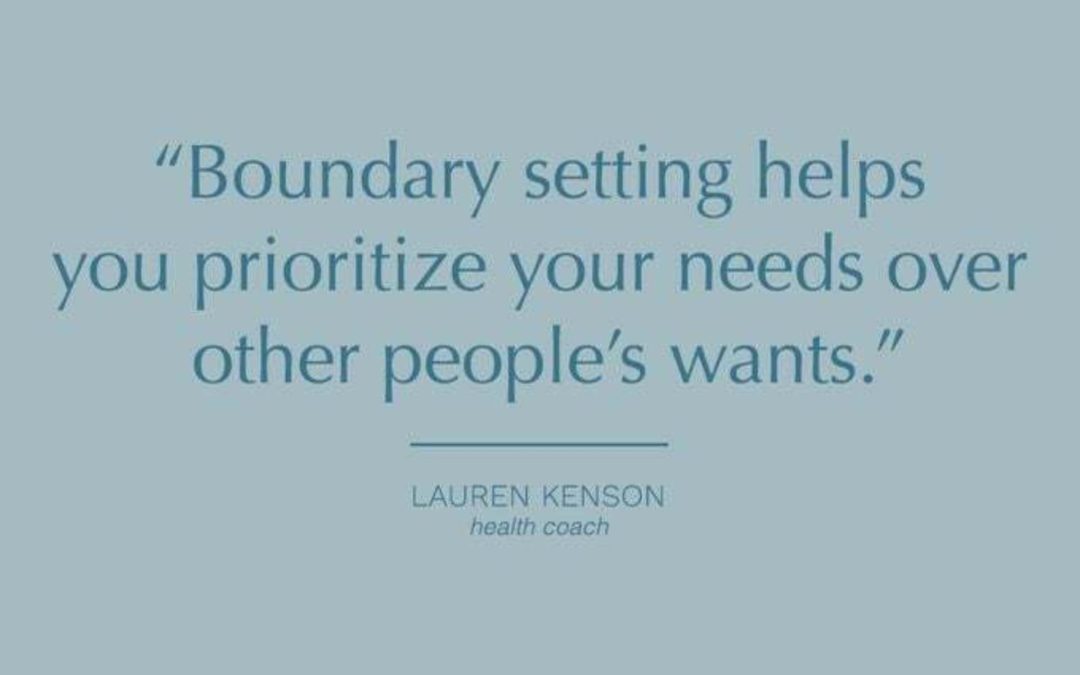 The Importance of Boundary Setting